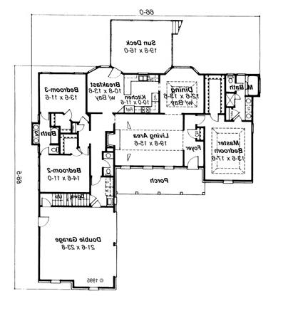 Floor Plan image of Dinsmore House Plan